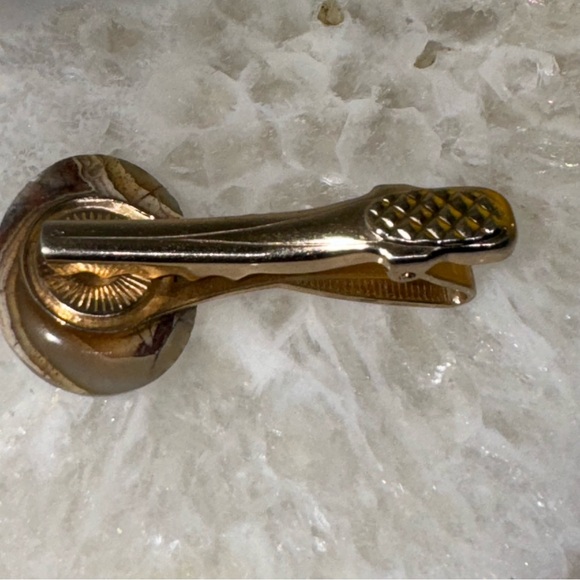 Vintage Agate Stone Tie Clip - Picture 2 of 7